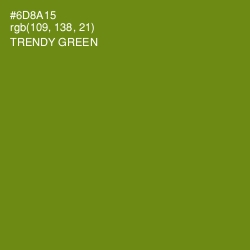 #6D8A15 - Trendy Green Color Image