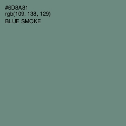 #6D8A81 - Blue Smoke Color Image