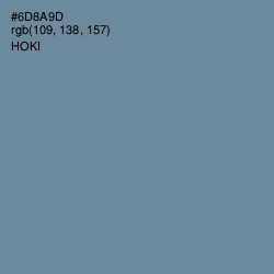 #6D8A9D - Hoki Color Image