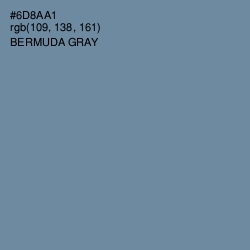 #6D8AA1 - Bermuda Gray Color Image