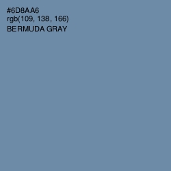 #6D8AA6 - Bermuda Gray Color Image