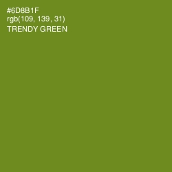 #6D8B1F - Trendy Green Color Image