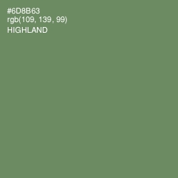 #6D8B63 - Highland Color Image