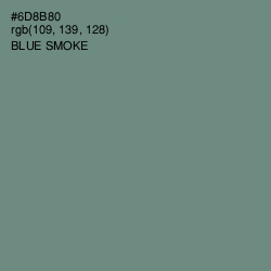 #6D8B80 - Blue Smoke Color Image