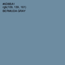 #6D8BA1 - Bermuda Gray Color Image