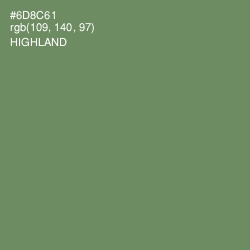 #6D8C61 - Highland Color Image