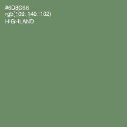 #6D8C66 - Highland Color Image