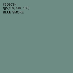 #6D8C84 - Blue Smoke Color Image