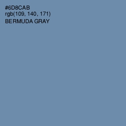 #6D8CAB - Bermuda Gray Color Image