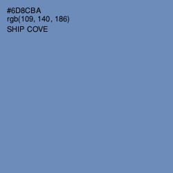 #6D8CBA - Ship Cove Color Image