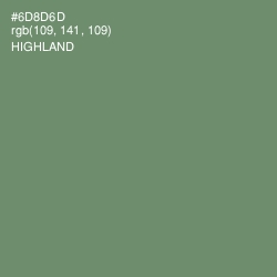 #6D8D6D - Highland Color Image