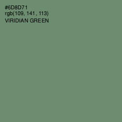 #6D8D71 - Viridian Green Color Image