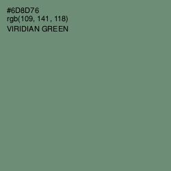 #6D8D76 - Viridian Green Color Image