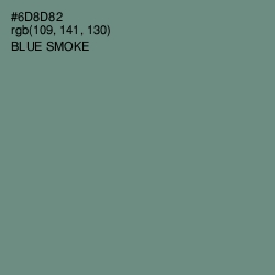 #6D8D82 - Blue Smoke Color Image