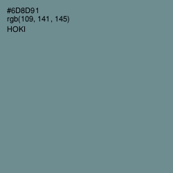 #6D8D91 - Hoki Color Image