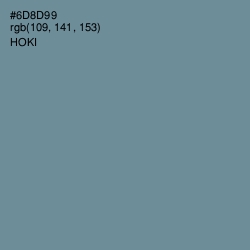 #6D8D99 - Hoki Color Image