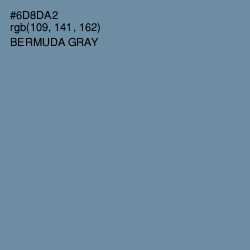 #6D8DA2 - Bermuda Gray Color Image