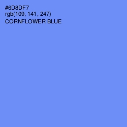 #6D8DF7 - Cornflower Blue Color Image