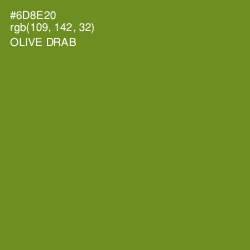 #6D8E20 - Olive Drab Color Image