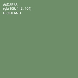 #6D8E68 - Highland Color Image