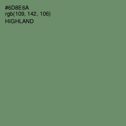 #6D8E6A - Highland Color Image