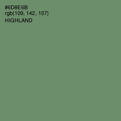 #6D8E6B - Highland Color Image