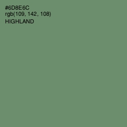 #6D8E6C - Highland Color Image