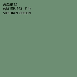 #6D8E72 - Viridian Green Color Image