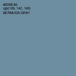 #6D8EA0 - Bermuda Gray Color Image