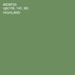 #6D8F60 - Highland Color Image