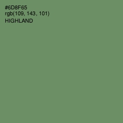 #6D8F65 - Highland Color Image