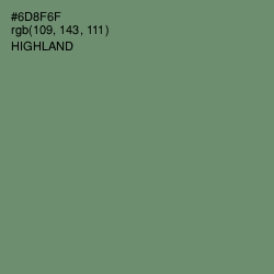 #6D8F6F - Highland Color Image