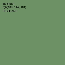 #6D9065 - Highland Color Image
