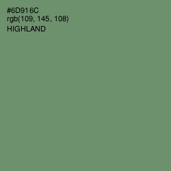 #6D916C - Highland Color Image