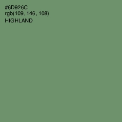 #6D926C - Highland Color Image