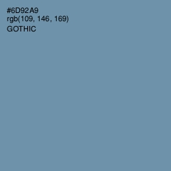 #6D92A9 - Gothic Color Image