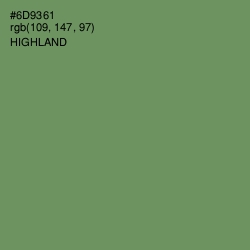 #6D9361 - Highland Color Image