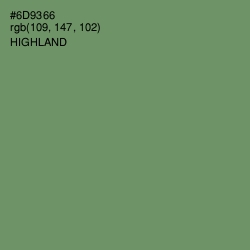#6D9366 - Highland Color Image