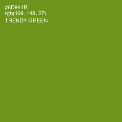 #6D941B - Trendy Green Color Image