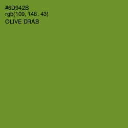 #6D942B - Olive Drab Color Image