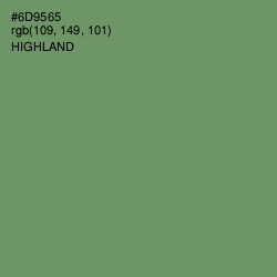 #6D9565 - Highland Color Image