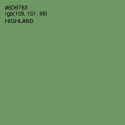 #6D9763 - Highland Color Image