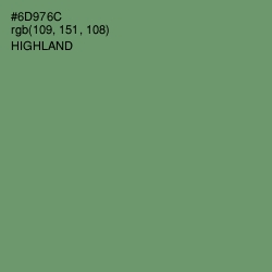 #6D976C - Highland Color Image