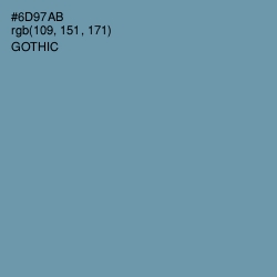 #6D97AB - Gothic Color Image