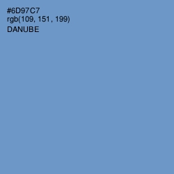 #6D97C7 - Danube Color Image