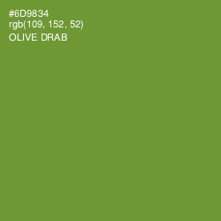 #6D9834 - Olive Drab Color Image