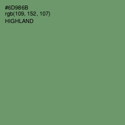 #6D986B - Highland Color Image