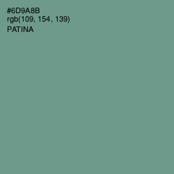 #6D9A8B - Patina Color Image