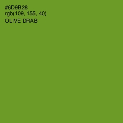 #6D9B28 - Olive Drab Color Image