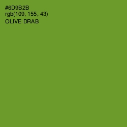 #6D9B2B - Olive Drab Color Image